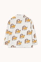 Детска блуза с дълги ръкави Tinycottons DOGS RIB MOCKNECK AW25.241 бял AW25