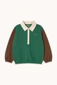 Tinycottons bluza bawełniana dziecięca COLOR BLOCK POLO SLEEVE TEE AW25.270 turkusowy AW25