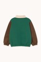 Chłopiec Tinycottons bluza bawełniana dziecięca COLOR BLOCK POLO SLEEVE TEE AW25.270 turkusowy