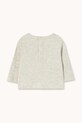 Tričko s dlhým rukávom pre bábätká Tinycottons PUPPY GRAPHIC BABY TEE AW25.321 sivá AW25