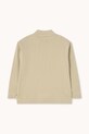 Tinycottons longsleeve bawełniany dziecięcy CHERRY GRAPHIC RIB MOCKNECK AW25.329 beżowy AW25