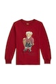 Polo Ralph Lauren longsleeve bawełniany dziecięcy nadruk czerwony 322981265001