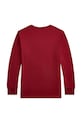 Polo Ralph Lauren longsleeve din bumbac pentru copii 323981265001 rosu AW25