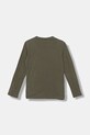 Napapijri longsleeve bawełniany dziecięcy S-CHAMOIS NP0A4HYKG0A1.98.128 zielony AW25