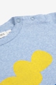 Chlapec Detské bavlnené tričko s dlhým rukávom Bobo Choses Choo Choo 225AB034 modrá