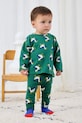 Detské bavlnené tričko s dlhým rukávom Bobo Choses La Oca bavlna zelená 225AB037