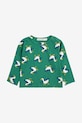 Detské bavlnené tričko s dlhým rukávom Bobo Choses La Oca 225AB037 zelená AW25