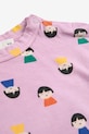 Băieți Bobo Choses longsleeve din bumbac pentru bebeluși Game Pawns 225AB039 violet