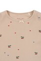 Chłopiec Konges Sløjd longsleeve bawełniany dziecięcy ELLA LS TEE GOTS KS103799.9BYA beżowy
