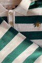 Konges Sløjd longsleeve bawełniany dziecięcy MANIS KNIT POLO KS103898.9BYA zielony