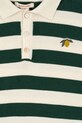 Chłopiec Konges Sløjd longsleeve bawełniany dziecięcy MANIS KNIT POLO KS103898.9BYA zielony