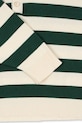 Konges Sløjd longsleeve bawełniany dziecięcy MANIS KNIT POLO zielony KS103898.9BYA