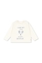 Konges Sløjd longsleeve bawełniany dziecięcy LIN LS TEE GOTS nadruk biały KS103859.9BYA