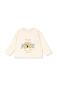Konges Sløjd longsleeve bawełniany dziecięcy LIN LS TEE GOTS nadruk beżowy KS103859.9BYA