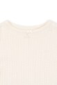 Chłopiec Konges Sløjd longsleeve bawełniany dziecięcy MINNIE BLOUSE GOTS KS103915.9BYA beżowy