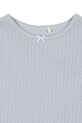 Chłopiec Konges Sløjd longsleeve bawełniany dziecięcy MINNIE BLOUSE GOTS KS103915.9BYA niebieski