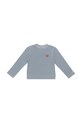 Хлопковый детский лонгслив Donsje Jorijn Longsleeve Bear 4101901 голубой AW25