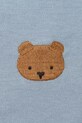 Хлопковый детский лонгслив Donsje Jorijn Longsleeve Bear 4101901 голубой