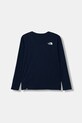 Παιδικό μακρυμάνικο The North Face TEEN EASY LS TEE NF0A89J28K21 σκούρο μπλε AW25