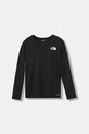 The North Face longsleeve dziecięcy TEEN 24/7 LS TEE pozostałe czarny NF0A8EB8JK31
