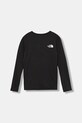 Otroška dolga majica The North Face TEEN 24/7 LS TEE NF0A8EB8JK31 črna AW25