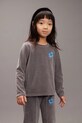 Mini Rodini longsleeve dziecięcy Clover pozostałe szary 25720113