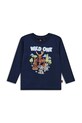 Lego longsleeve bawełniany niemowlęcy LWTASI 700 nadruk granatowy 11011007