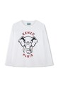 Παιδικό βαμβακερό μακρυμάνικο Kenzo Kids στάμπα λευκό K61493.86.108