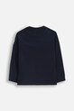 Coccodrillo longsleeve bawełniany dziecięcy ZC5143102ABK granatowy AW25