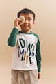 Детска блуза с дълги ръкави Liewood Ellington Placement T-shirt памук бежов LW20083.9BYA