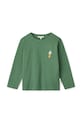 Liewood longsleeve din bumbac pentru copii Apia Placement Longsleeve T-shirt LW20213.9BYA verde AW25