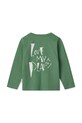 Chłopiec Liewood longsleeve bawełniany dziecięcy Apia Placement Longsleeve T-shirt LW20213.9BYA zielony