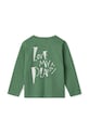 Băieți Liewood longsleeve din bumbac pentru copii Apia Placement Longsleeve T-shirt LW20213.9BYA verde