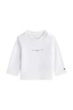 Tommy Hilfiger longsleeve z bawełną niemowlęcy z elastanem biały KN0KN02058.9BYA
