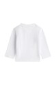 Tommy Hilfiger longsleeve z bawełną niemowlęcy KN0KN02058.9BYA biały AW25
