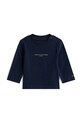 Tommy Hilfiger longsleeve z bawełną niemowlęcy z elastanem granatowy KN0KN02058.9BYA