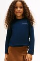 Хлопковый детский лонгслив Tommy Hilfiger хлопок тёмно-синий KS0KS00655.92.122.9BYA
