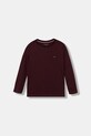 Chłopiec Tommy Hilfiger longsleeve bawełniany dziecięcy 2-pack UK0UK00077.9BYA bordowy