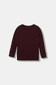 Tommy Hilfiger longsleeve din bumbac pentru copii 2-pack UK0UK00077.9BYA burgundia