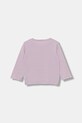 United Colors of Benetton longsleeve din bumbac pentru bebeluși 3I9WA106M.W.seasonal violet AW25