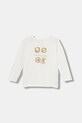 United Colors of Benetton longsleeve bawełniany niemowlęcy 3ATNA106K.W.seasonal biały AW25