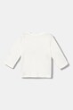 United Colors of Benetton longsleeve bawełniany niemowlęcy 3ATNA106L.W.seasonal biały AW25