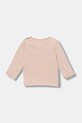 United Colors of Benetton longsleeve bawełniany niemowlęcy 3ATNA106L.W.seasonal różowy AW25