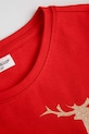 Deklice Otroška bombažna majica z dolgimi rokavi Coccodrillo ZC5143106MER rdeča