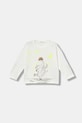 United Colors of Benetton longsleeve bawełniany niemowlęcy nadruk biały 3ATNA106R.W.Seasonal