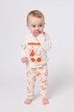 Bobo Choses longsleeve bawełniany niemowlęcy Rolling dog 225FB001
