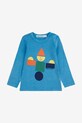 Bobo Choses longsleeve niemowlęcy Wooden Toy 225FB002 niebieski AW25