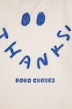 Bobo Choses longsleeve bawełniany dziecięcy Thanks 225FC001 beżowy