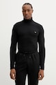 Emporio Armani Underwear longsleeve lounge z elastanem czarny EM000388.AF14988
