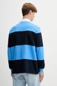 Oblečení Bavlněné tričko s dlouhým rukávem Tommy Jeans DM0DM21665 modrá